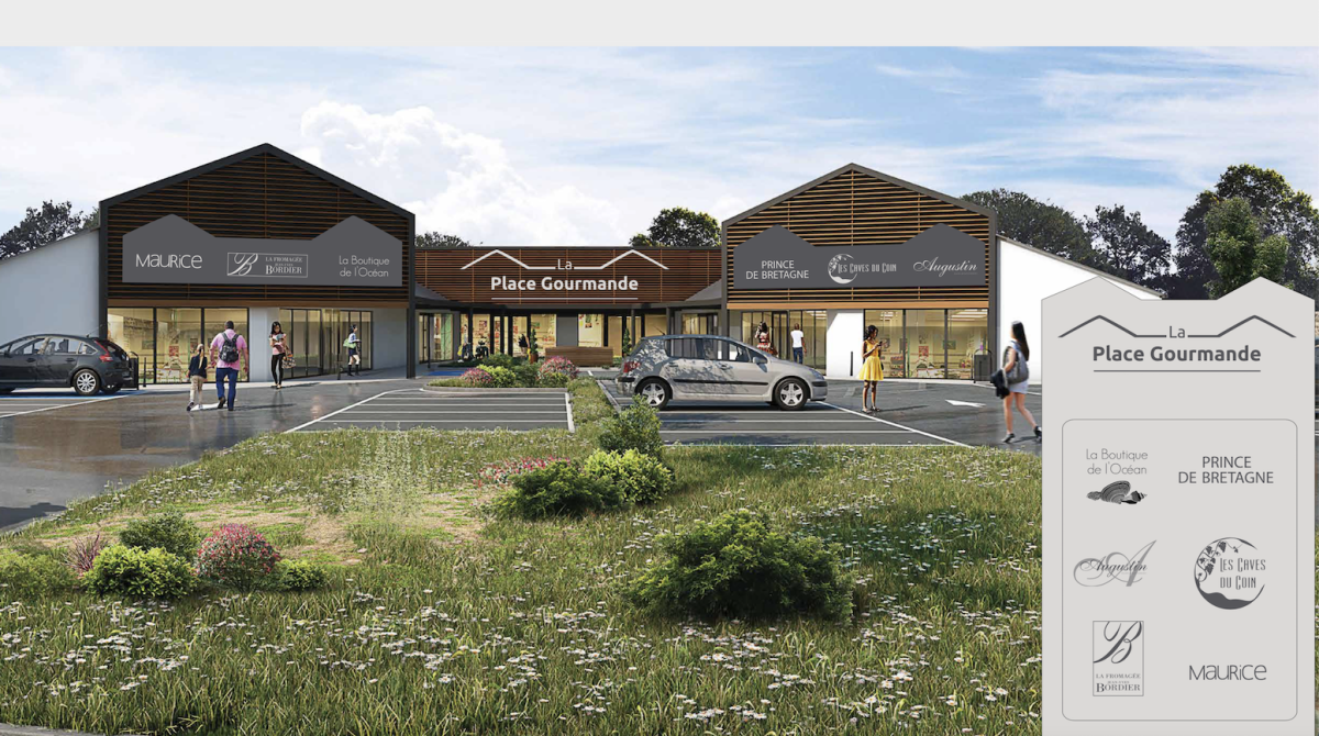 LA PLACE GOURMANDE_CREATION FACADE_SAINT MALO_COMMERCE_YANA K